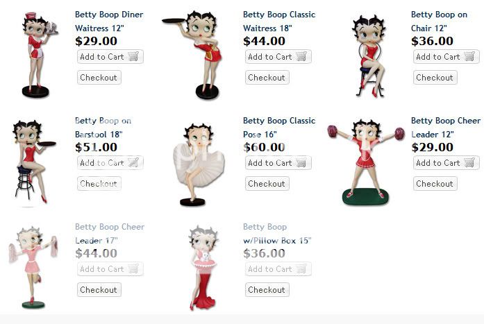 Betty Boop Figurine collection by gp designs 88-0