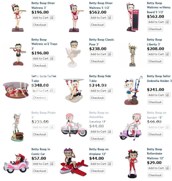 Betty Boop Figurine collection by gp designs 9879787
