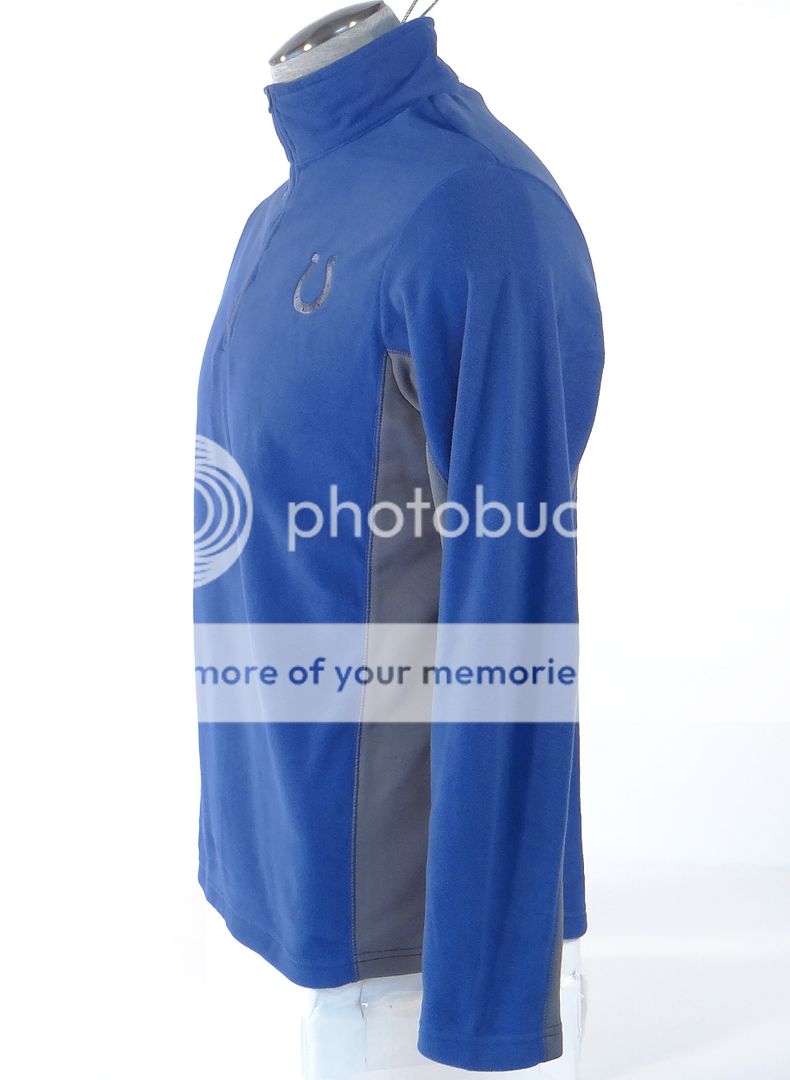 NFL Team Apparel Indianapolis Colts Blue Fleece 1 2 Zip Shirt Pullover Mens