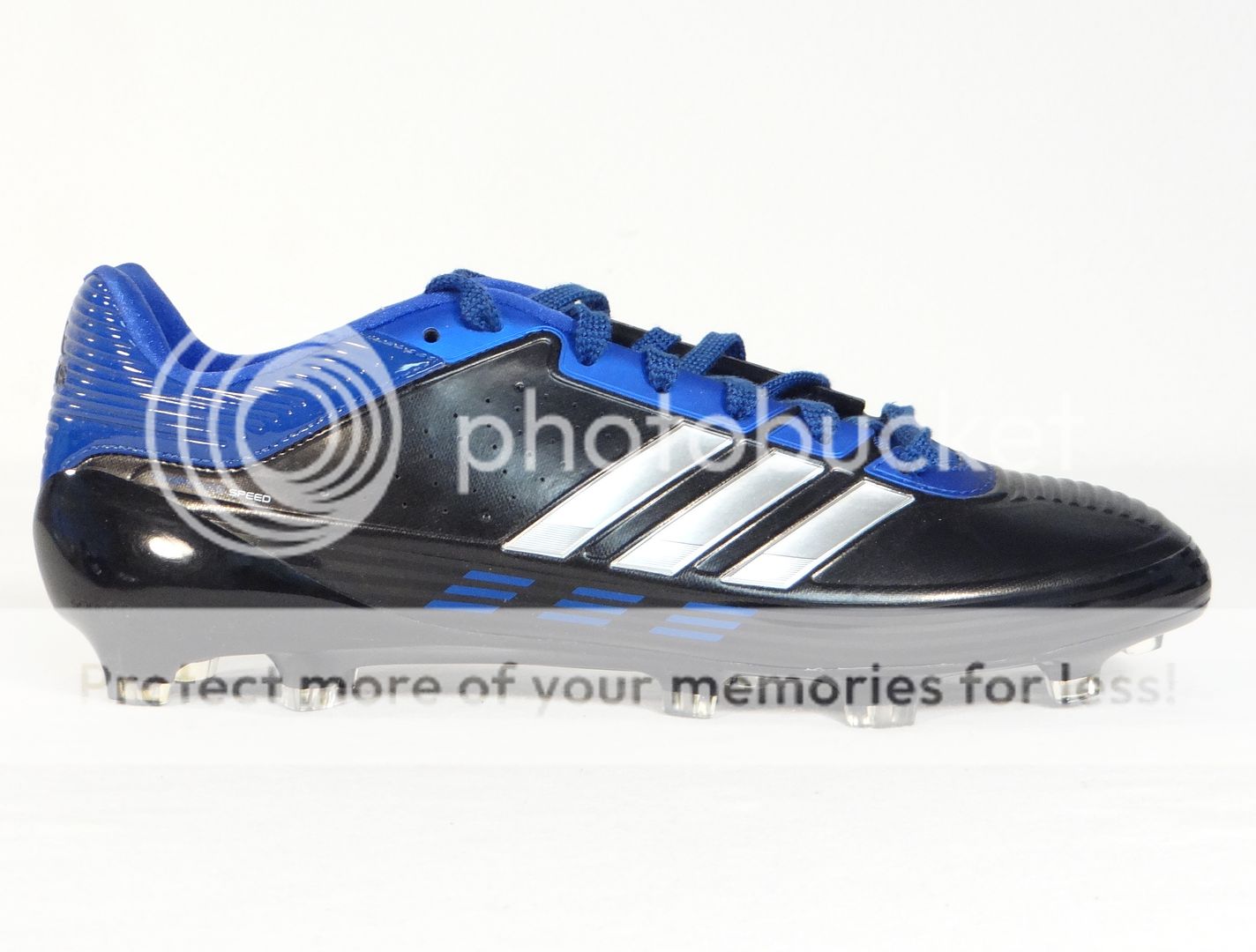 Adidas Response Speed Black Blue Soccer Football Cleats Mens
