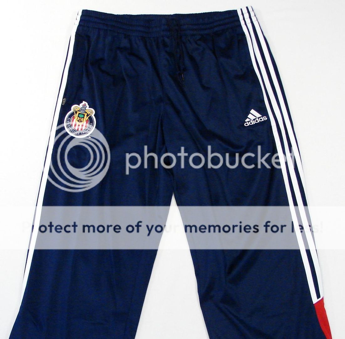 Adidas ClimaLite MLS Chivas USA Soccer Team Navy Blue Track Pants Mens