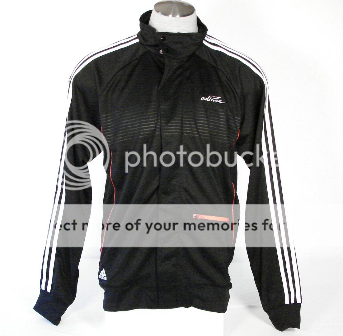 Adidas Adi Pure Signature Black Track Jacket Mens Extra Large XL NWT 