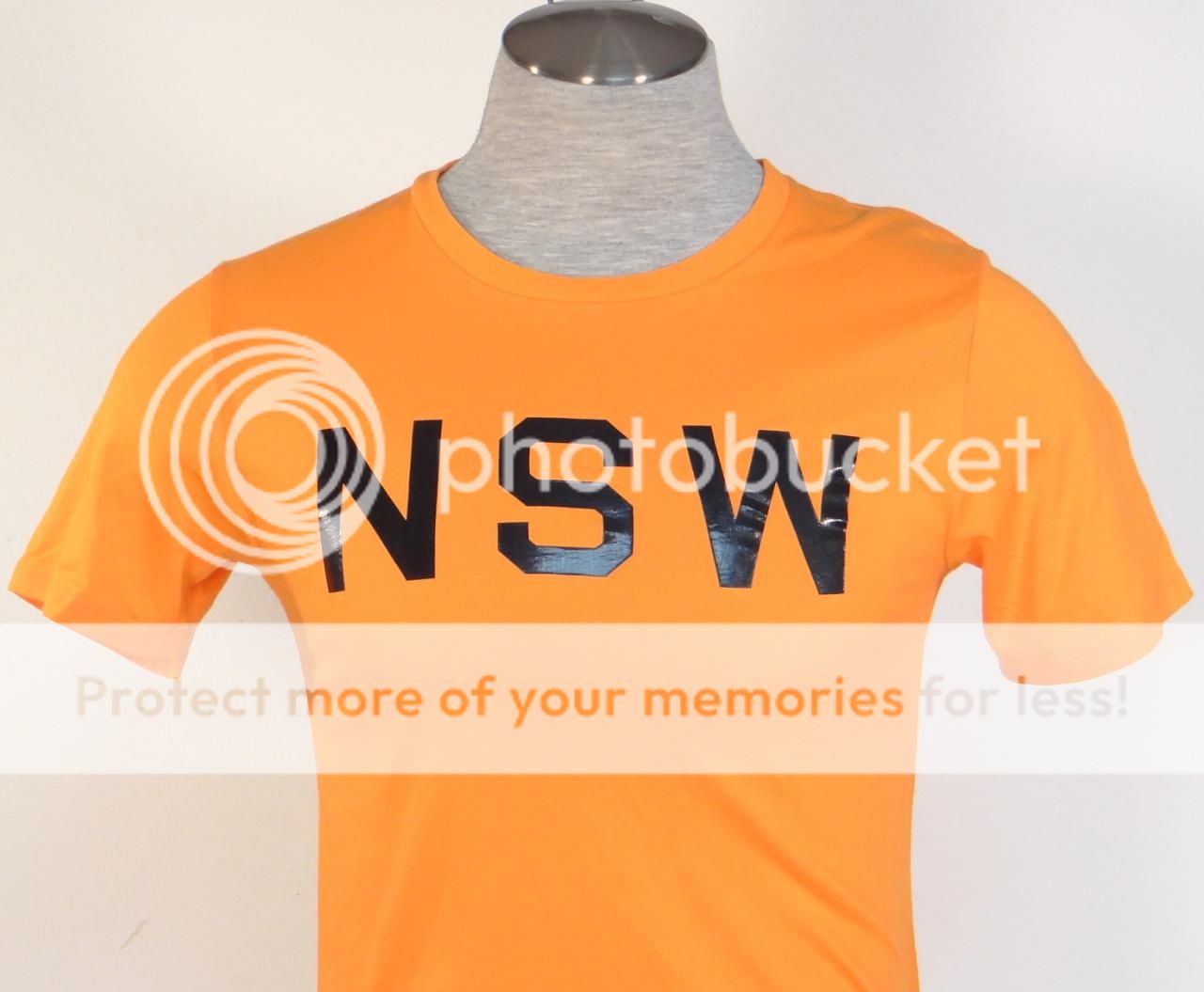 Nike Dri Fit NSW Orange Short Sleeve Tee T Shirt Mens