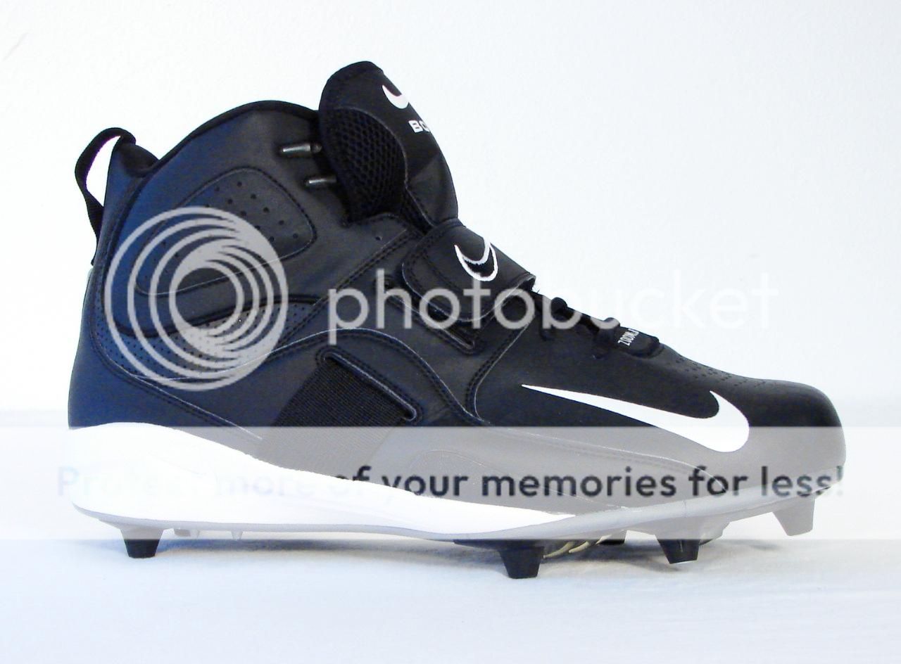 Nike Zoom Air Boss D Black Football Cleat Shoes New