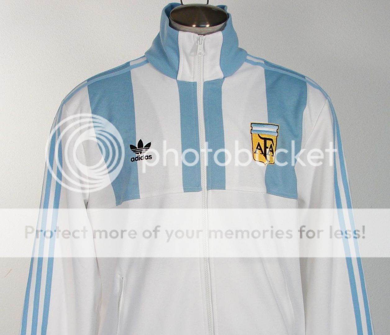 Adidas Argentina National Football Team Soccer White & Blue Track 