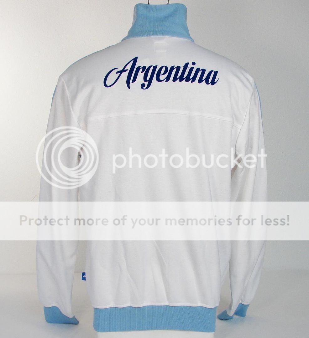 Adidas Argentina National Football Team Soccer White & Blue Track 