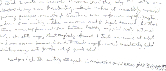 [PokeCommunity.com] Printing Or Cursive?