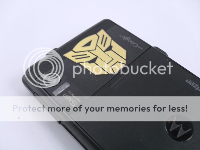   G1 Gold Metallic Autobot Logo Cell Phone (Mobile) Sticker/Deca