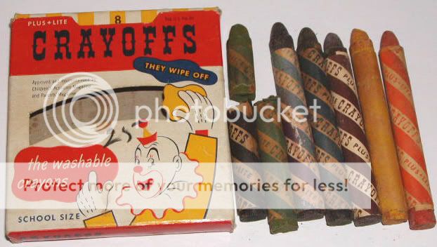 1940 CRAYOFFS CRAYONS Chatfield Clarke Co – Circus Box  