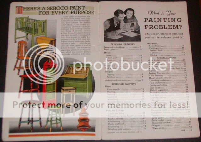 1938  Roebuck How To Paint Booklet  