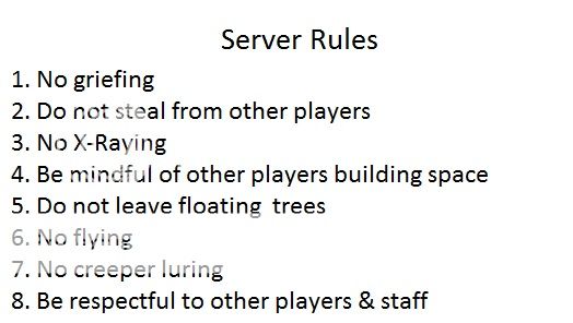 Server Rules
