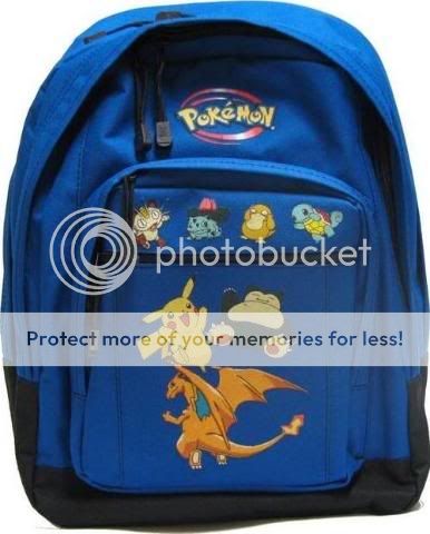 Pokemon Durable School Custom Backpack School Bag New