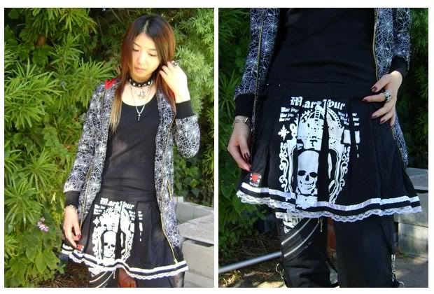 punk accessories and fashion Blackskirt