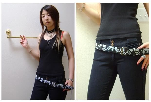 punk accessories and fashion Skullbelt