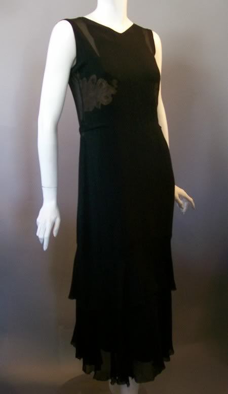 Dorothea's Closet Vintage Dress 20s dress SILK Deco flapper dress chiffon