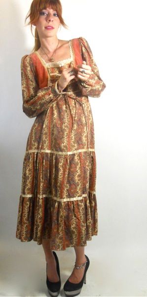 Dorothea's Closet Vintage Dress 70s Dress Gunne Sax