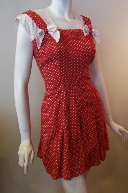 Dorothea's Closet Vintage Playsuit Dress 40s Playsuit 40s Dress Pin Up ...