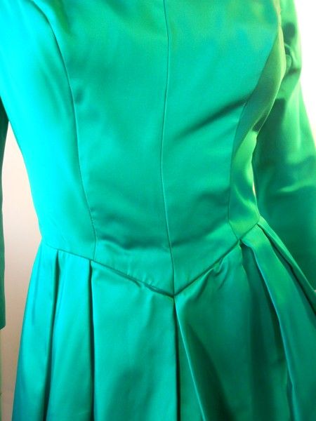 Dorothea's Closet Vintage Dress 60s Dress Emerald Green Dress Keyhole ...