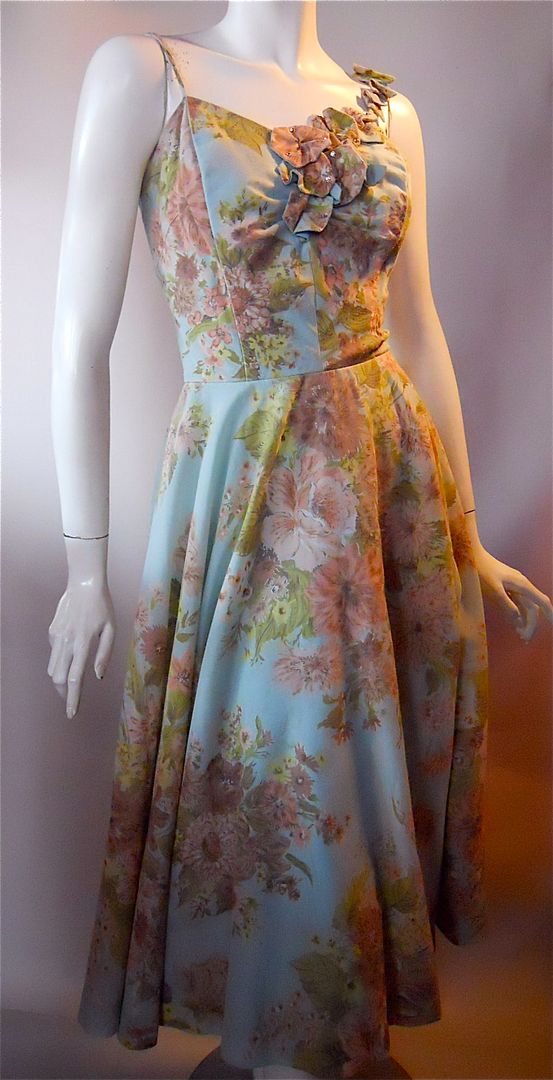 Dorothea's Closet Vintage Dress 50s Dress Floral Dress Hawaiian Dress
