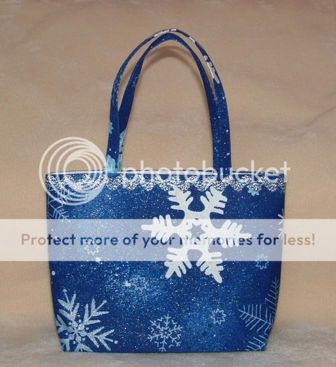 Boutique Blue SNOWFLAKE silver GIRLS purse bag Winter  