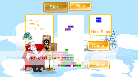 Christmas Tetris Game (short Tetris clone) ChristmasTetris