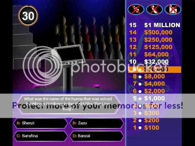 Who Wants To Be A Millionaire (TV Game Show) WWTBAM