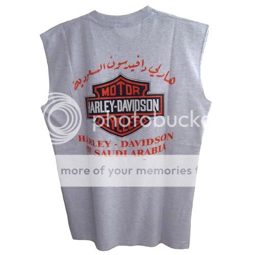 HARLEY DAVIDSON Saudi Arabia Motorcycles Vintage Graphic Logo Tee T 