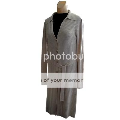 BCBG Max Studio Long Sweater Coat Cardigan Knit Duster M  