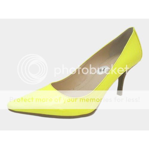 calvin klein yellow heels