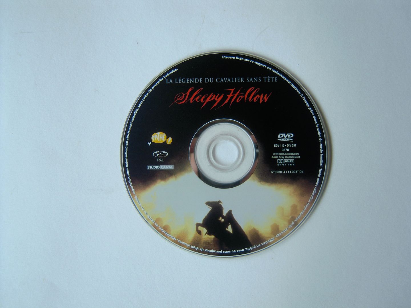 Sleepy Hollow - DVD/Bluray DSCN2283