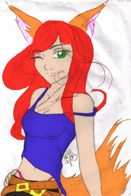 this is some of the stuff i've colored or thrown together FoxGirl