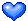 blue beating heart  blue