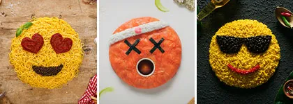 composition with section of work of Agustín Nieto, from /www.behance.net/gallery/37819637/Emojis-Food-Universal-Languages