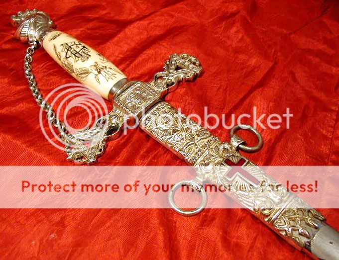 Masonic Luxury Ornate Engraved Old Knight Templar Sword