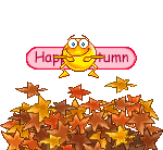 Autumn-Fall Smileys by Su Jumping_leaves2_text