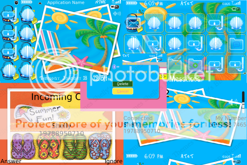 Summer Fun Themes for BlackBerry 9000 SummerFunSample