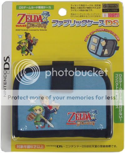 Zelda Phantom Hourglass Game Case BLUE DSI 3DS Lite  