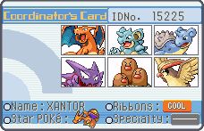 [PokeCommunity.com] fr/lg style trainer cards and co-ordinator cards.