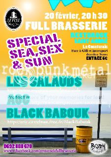 Soire Sea, Sex and rock  le 20 fvrier au Full brasserie Affiche6-1