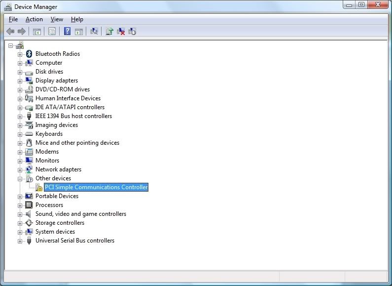 pci simple communications controller