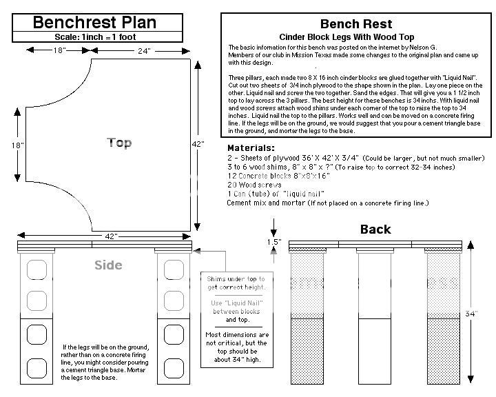 Woodwork Concrete Bench Rest Plans PDF Plans