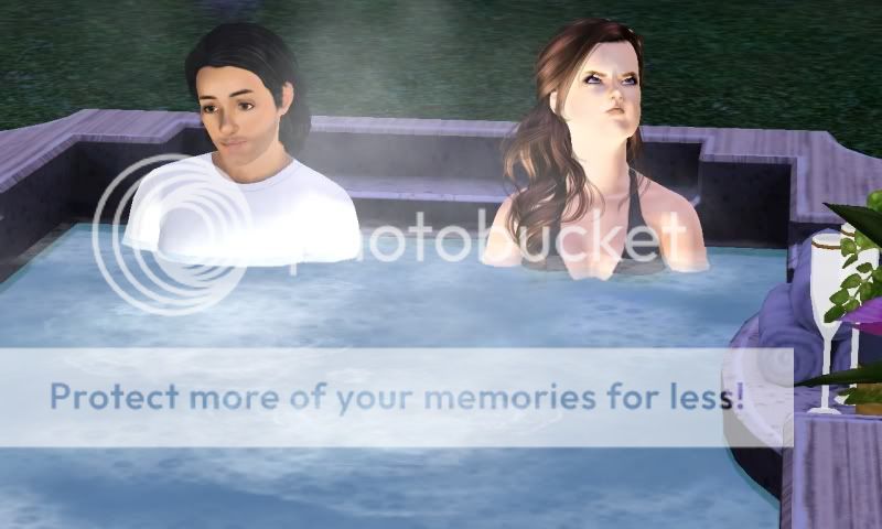 I had my sims go in the hot tub Screenshot-59-1