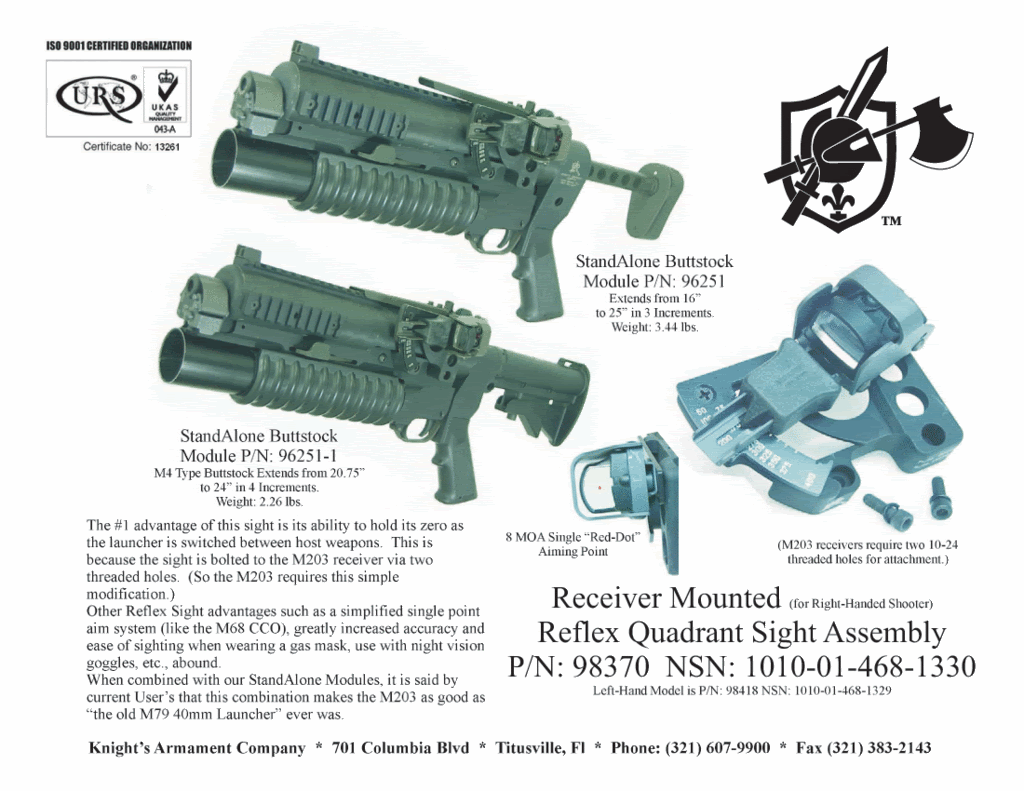 Standalone M203 | Army.ca