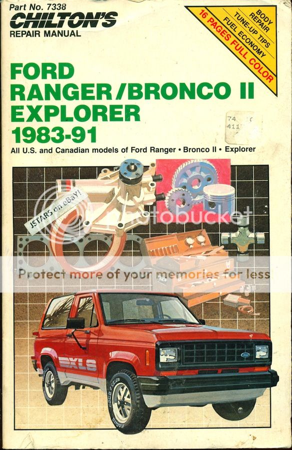 1983 91 Bronco chiltons explorer ford ii manual ranger repair #1
