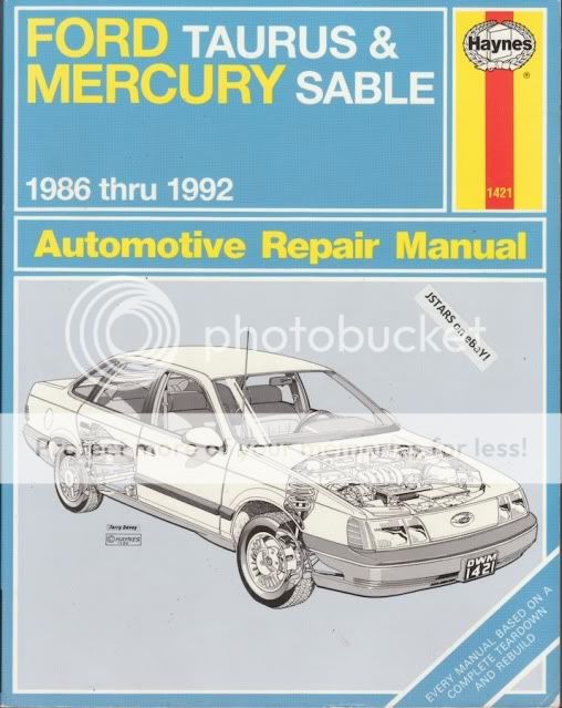 1992 Ford taurus owners manual download #5
