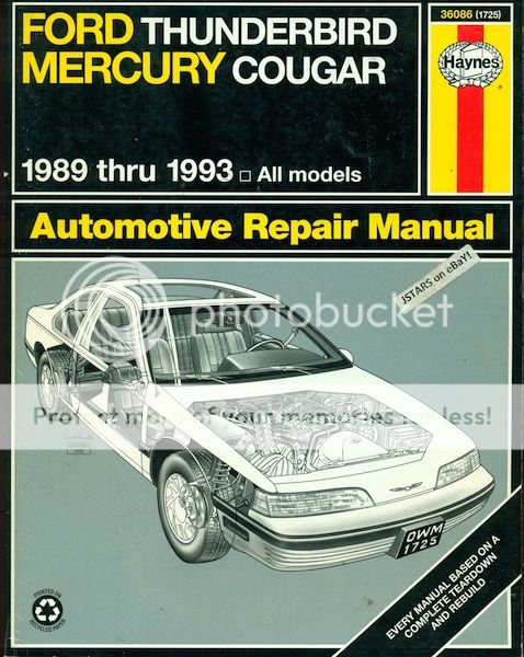 1991 Ford thunderbird repair manual #5