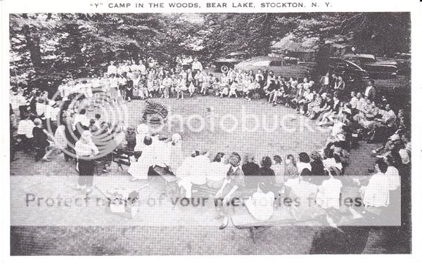 1950 Stockton NY Bear Lake Ys Camp Postcard