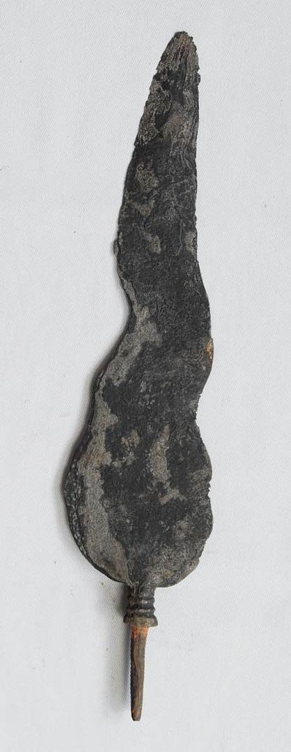 Old Javan Spear Lance Tombak Panggang Lele keris rh36  