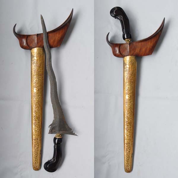 Old Keris 7 Luk Carubuk Cirebon Indonesia Javanese rj12  