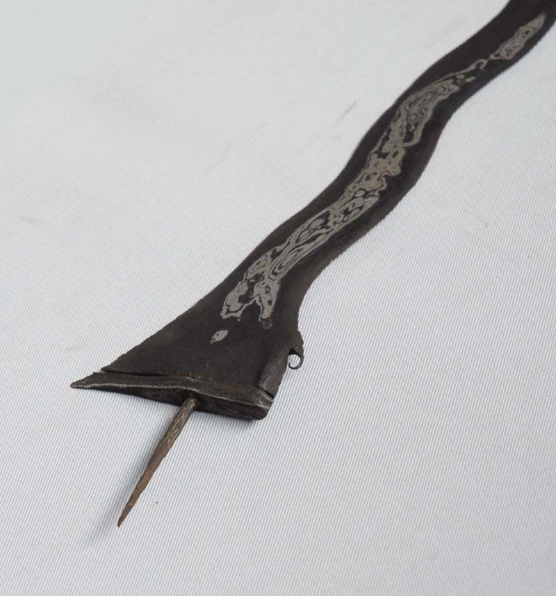 Old Keris 9 Luk Sempana Beras Wutah Pajajaran Jawa rk13  